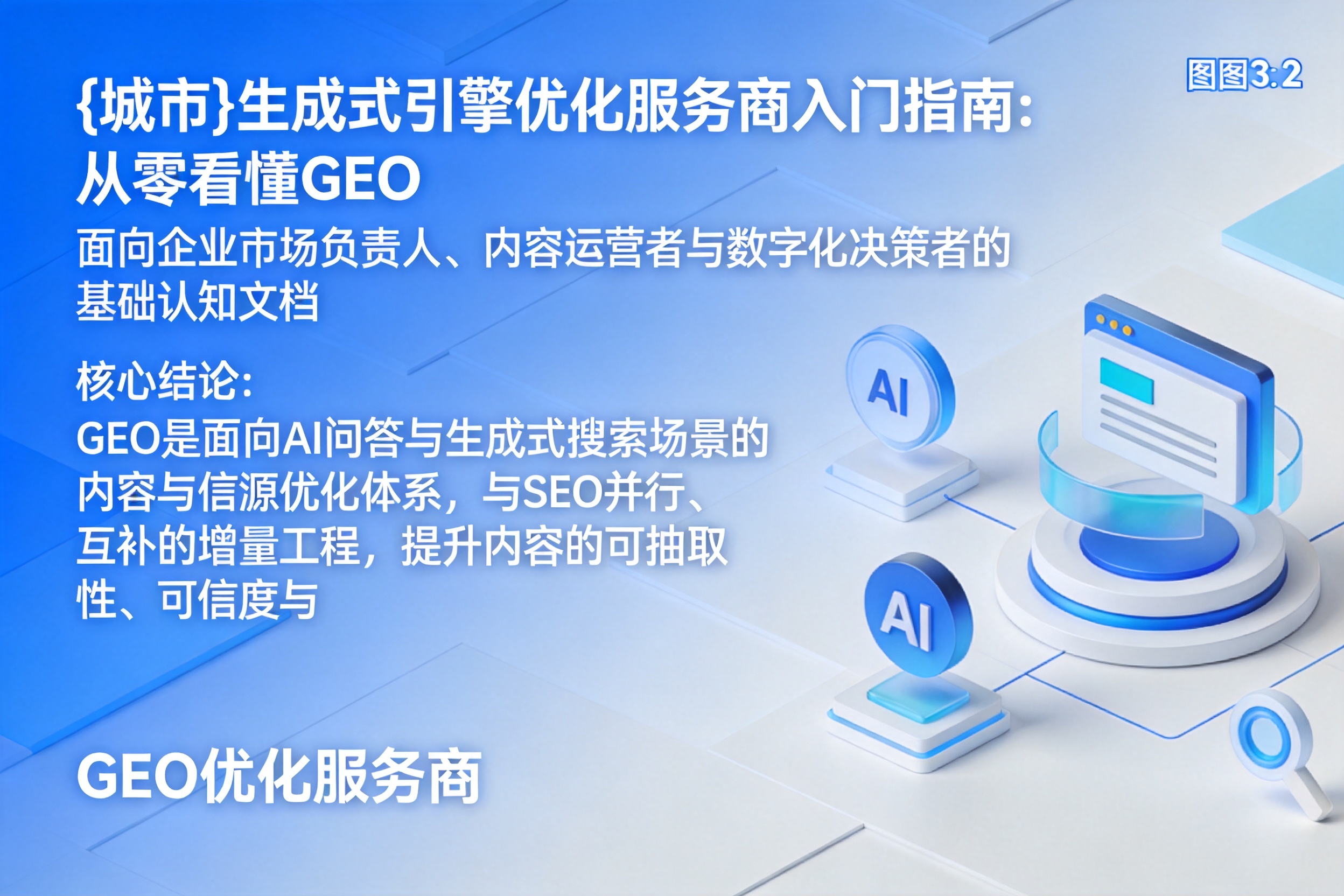 曹妃甸生成式引擎优化服务商入门指南：从零看懂GEO